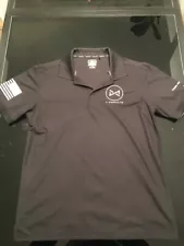 X Products black polo shirt, large SHOT SHOW only not for sale