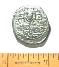 1,000 year old c 1028- 1034 Jesus /Cross large coin 30 mm Religious relic 11.9 g