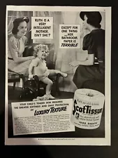 Vtg 1930s Scot, Scott Tissue Toilet Paper AD, Bathroom Decor