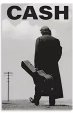 Johnny Cash The Legend Album Cover Music 13x19 Rolled Canvas Wall Art Poster