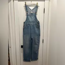 Madewell Women’s Oversized Denim Carpenters Overall Size M