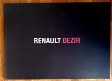 RENAULT Dezir Concept Car Sales Brochure Eng/French c2010