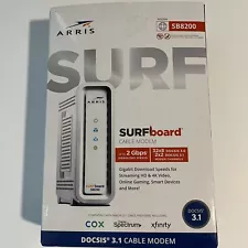 ARRIS SURFboard SB8200 DOCSIS 3.1 10 Gbps Cable Modem Internet | Open Box