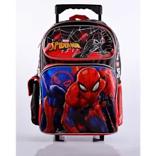 Marvel Spiderman 16" Large Rolling School Backpack for Kids, Spider-Man Book Bag