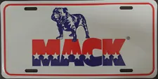 Vintage Mack License Plate Truck Tag Embossed Metal New Old Stock #2155