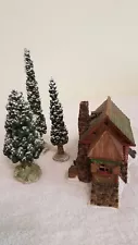 Dept 56 - Smoke House with 3 trees