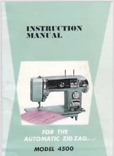 SEW & SAVE Instruction for MORSE 4500 Automatic zigzag sewing machine DIG PDF