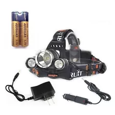 5000 Lumen 3X Cree LED Torch Headlamp