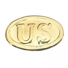 Replicated Civil War Enlisted Union Soldier Oval Brass Belt Buckle Reenactment