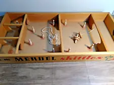 Merdel Skittles W/Original Box 2 Tops 10 Pins Hardwood Model No. 401