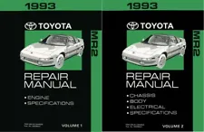 1993 Toyota MR-2 Shop Service Repair Manual Book Engine Drivetrain OEM (For: Toyota MR2)