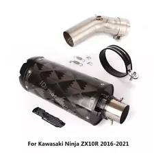 Slip for Kawasaki Ninja ZX10R 2016-2021 Exhaust Tips Carbon Mid Link Pipe System