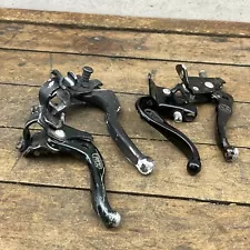 Old School BMX Brake Levers Lot 4 MX Star MX Black Star Cruiser Hinge Parts 80s