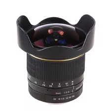 Super Fisheye lens 8mm f/3.5 for Nikon D750 D7100 D7200 D5600 D3400 D90 DSLR