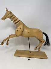 Wood Horse Fully Articulated Artist Model Mannequin Any Pose Decor 14.5”