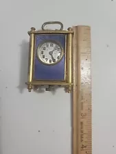 clocks antique pre 1930 Super Guilloche Mini Size Carriage Clock