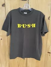 Bush Cannabis Shirt Mens Large Green Vintage 90s Marijuana Single Stitch