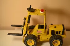 Vintage 1970's TONKA FORKLIFT # 52900 XR-101 Tires - Pressed Steel /Yellow / 11"