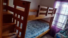 bunk beds twin over full wood