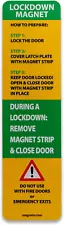 and Improved! Magnetic Strips for School Lockdowns -Durable 30mil Magnetic Strip