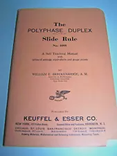 Keuffel & Esser The Polyphase Slide Rule No 4088 Self Teaching Manual 1938