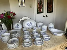 Pfalzgraff Yorktown - U.S.A. -Stoneware - 8 Place Setting +Lot Of Serving Pieces