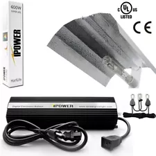 iPower 400W Ballast HPS MH Grow Light System Kit Wing Reflector Set