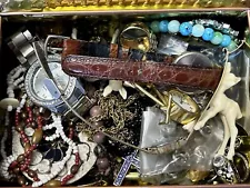 Grandma and Grandpa's Junk Drawer Vintage Lots Jewelry Nicknacks & More#1