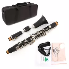 Professional Clarinet Eb Key Clarinet E flat Good Ebonite wood Clarinet Case