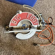 Big Foot 10-1/4 Inch Worm Drive Beam Saw Skilsaw HD77 Runs Works