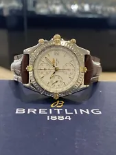 • Breitling Stainless Steel/18k Yellow Gold Chronomat Automatic Watch B13050.1