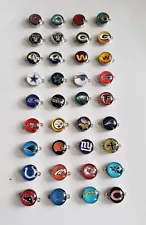 Sale Lot of 2,3,4pcs Snap buttons of NFL Football teams for making Wristbands