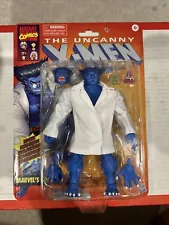 2022 Marvel X-Men, Retro Legends Fan Channel Blue BEAST 6”, Hasbro Figure