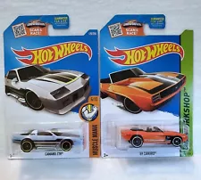 Hot Wheels 69 Camaro Orange #241, #126 Camaro Z28 Blue Lot Of 2 For Sale