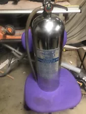 1971 Stainless Steel Water. Pressure Fire Extinguisher Excellent Shape