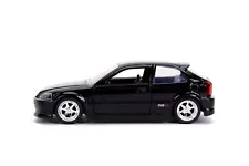 JADA JDM TUNERS 1997 HONDA CIVIC EK TYPE R BLACK 1:32 DIECAST 5" NEW NO BOX