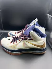 Size 8.5 - Nike LeBron 10+ Sport Pack Gold Medal Diamond Collection