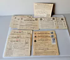 Nine (9) WW2 War Ration books with loads of stamps still attached - see photos