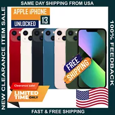 NEW Apple iPhone 13 128GB/256GB Unlocked Clearance Sale Deal Same Day Shipping!