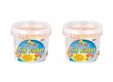 2 x Feed Me Fish Food Flakes For All Cold Water Pond & Tank Fish 50g Per Tub