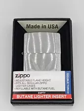 Zippo Weed Leaf Engrave Design 29587 "Double Torch" refillable Butane Lighter