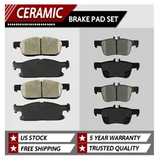 For 2015-2021 Ford Edge 2016-2018 Lincoln MKX Front and Rear Ceramic Brake Pads