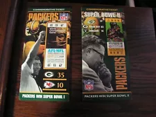 10 Commemorative Tickets for Super Bowl I and II