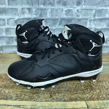 Nike Air Jordan 7 Retro TD Black White Football Cleats 719543-010 Mens Size 8