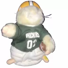 Gemmy Green Bay Packers Hamster Plush Sings We Are the Champions Song Works Well