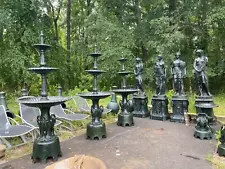 BEAUTIFUL CAST IRON VICTORIAN STYLE ESTATE FOUNTAINS - R090