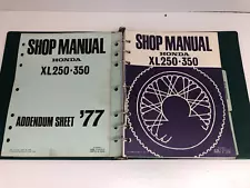 1972-1977 XL250 XL350 Honda OEM Service Manual Repair Shop Book Green Binder