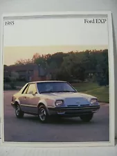 1985 Ford EXP Luxury Turbo Coupe Car Dealer Sales Brochure Catalog