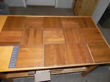 6 FINGER FULL 3/4 OAK FLOOR Vintage MCM 50's 60's 9 INCH PARQUET TILE BRUCE USA