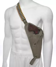 Canvas Shoulder Holster w Shell Loops Fits Smith & Wesson 629 N Frame 44 Magnum